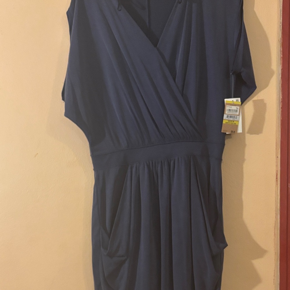 RACHEL Rachel Roy Deep Blue Midi Dress